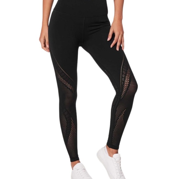LULULEMON Reveal Tight Black Interconnect High Rise Full Length Leggings Size 4 - Picture 5 of 7